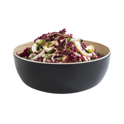 GGM Gastro (6 pcs) Bowl - FRIDA - Melamine - 1.8L - 215x215mm - Depth: 75mm - Black & Beige