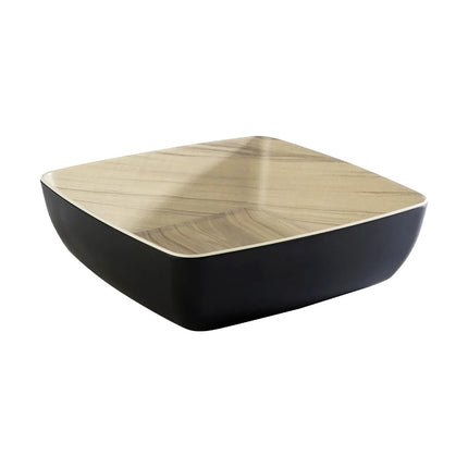 GGM Gastro (6 pcs) Bowl - FRIDA - Melamine - 2.65L - square - 250x250mm - Depth: 75mm - Black & Beige
