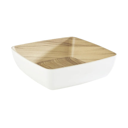 GGM Gastro (6 pcs) Bowl - FRIDA - Melamine - 2.65L - square - 250x250mm - Depth: 75mm - White