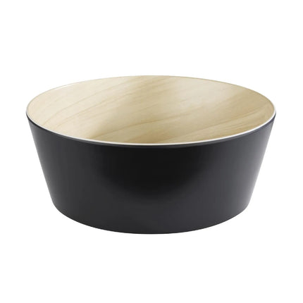 GGM Gastro (6 pcs) Bowl - FRIDA - Melamine - 3.4L - 265x265mm - Depth: 105mm - Black & Beige