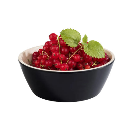 GGM Gastro (6 pcs) Bowl - FRIDA - Melamine - 440ml - square - 150x150mm - Depth: 55mm - Black & Beige
