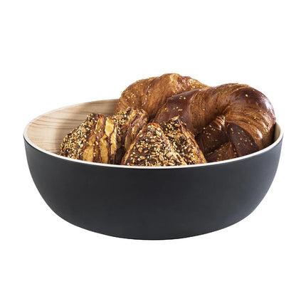 GGM Gastro (6 pcs) Bowl - FRIDA - Melamine - 4.7L - 300x300mm - Depth: 95mm - Black & Beige