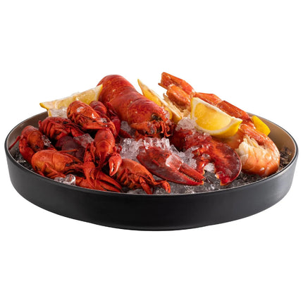 GGM Gastro (6 pcs) Bowl - FRIDA - Melamine - round - 2-piece set - Ø 330mm - Depth: 60mm - Black