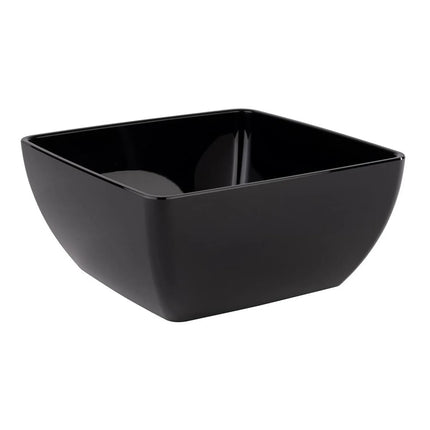 GGM Gastro (6 pcs) Bowl - FRIENDLY - PET - 3.8L - square - 250x250mm - Depth: 120mm - Black