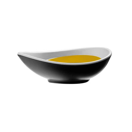 GGM Gastro (6 pcs) Bowl - HALFTONE - Melamine - 0.10L - 140x80mm - Depth: 45mm - Black & White