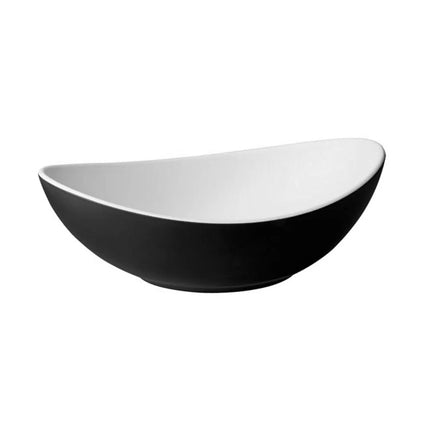 GGM Gastro (6 pcs) Bowl - HALFTONE - Melamine - 0.8L - 240x175mm - Depth: 75mm - Black & White