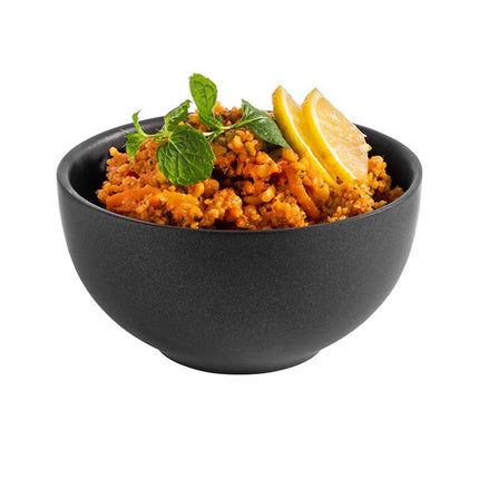 GGM Gastro (6 pcs) Bowl - LEVANTE - Stainless Steel - 0.32L - square - 120x120mm - Depth: 62.5mm - Black