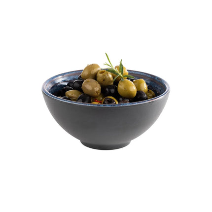 GGM Gastro (6 pcs) Bowl - LOOPS - Melamine - 0.5L - square - 150x150mm - Depth: 70mm - Blue