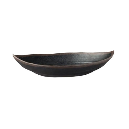 GGM Gastro (6 pcs) Bowl - MARONE - Melamine - 0.40L - 255x140mm - Depth: 55mm - Black/Brown