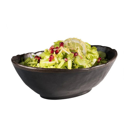 GGM Gastro (6 pcs) Bowl - MARONE - Melamine - 1.4L - 275x190mm - Depth: 90mm - Black/Brown