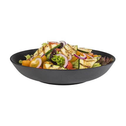 GGM Gastro (6 pcs) Bowl - NERO - Melamine - 0.8L - 225x225mm - Depth: 45mm - Black - square