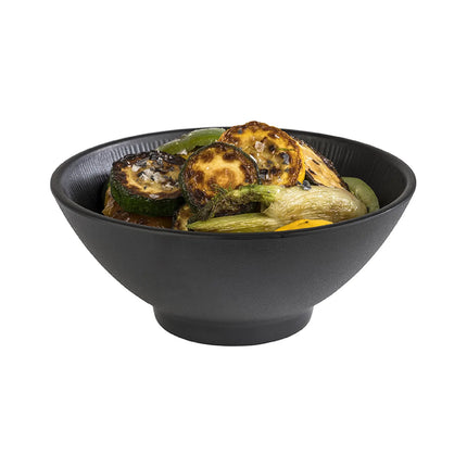 GGM Gastro (6 pcs) Bowl - NERO - Melamine - 0.9L - square - 190x190mm - Depth: 80mm - Black