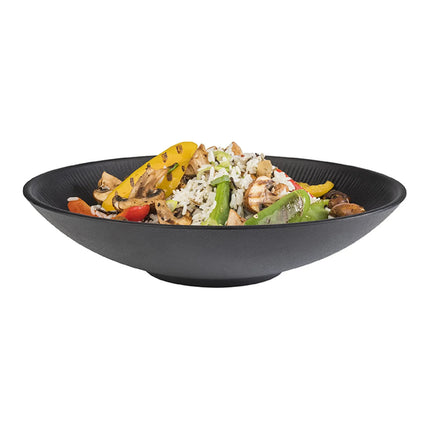 GGM Gastro (6 pcs) Bowl - NERO - Melamine - 2.2L - square - 300x300mm - Depth: 70mm - Black
