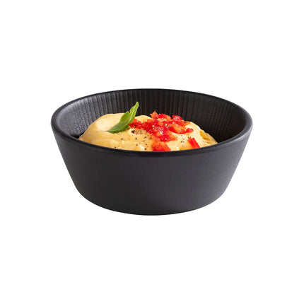 GGM Gastro (6 pcs) Bowl - NERO - Melamine - 250ml - square - 125x125mm - Depth: 45mm - Black