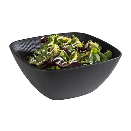GGM Gastro (6 pcs) Bowl - NERO - Melamine - 3.5L - square - 250x250mm - Depth: 110mm - Black