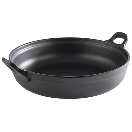 GGM Gastro (6 pcs) Bowl - PADELLA - Melamine - 3L - with carry handles - 280x280mm - Depth: 90mm - Black