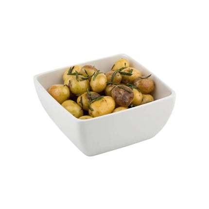 GGM Gastro (6 pcs) Bowl - PURE - Melamine - 0.14L - square - 90x90mm - Depth: 40mm - White