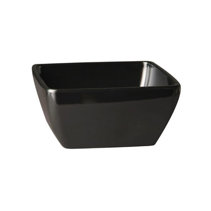 GGM Gastro (6 pcs) Bowl - PURE - Melamine - 0.40L - square - 125x125mm - Depth: 60mm - Black