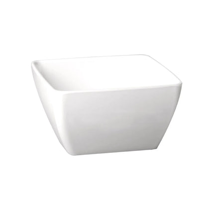 GGM Gastro (6 pcs) Bowl - PURE - Melamine - 0.40L - square - 130x130mm - Depth: 60mm - White