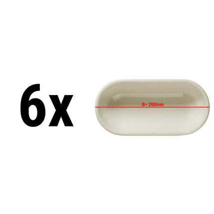GGM Gastro (6 pcs) Bowl - TEOS - Porcelain - Cream