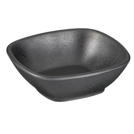 GGM Gastro (6 pcs) Bowl - ZEN - Melamine - 0.20L - square - 120x120mm - Depth: 40mm - Black