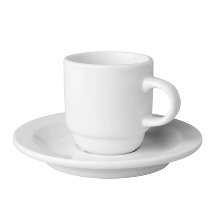 GGM Gastro (6 pcs) BUDGETLINE | Coffee Cup Mammoet - 140ml - White - with Saucer
