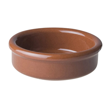 GGM Gastro (6 pcs) CLASSICO - Tapas Butter Dish - Ø80mm 80ml - Brown