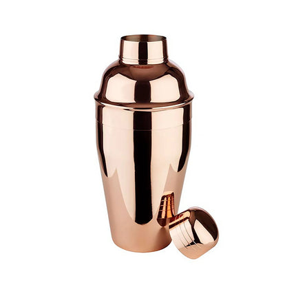 GGM Gastro (6 pcs) Cobbler Cocktail Shaker - 3-piece set - Copper - 0.5L