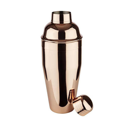 GGM Gastro (6 pcs) Cobbler Cocktail Shaker - 3-piece set - Copper - 0.70L