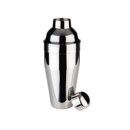 GGM Gastro (6 pcs) Cobbler Cocktail Shaker - 3-piece set - Stainless steel - 0.70L