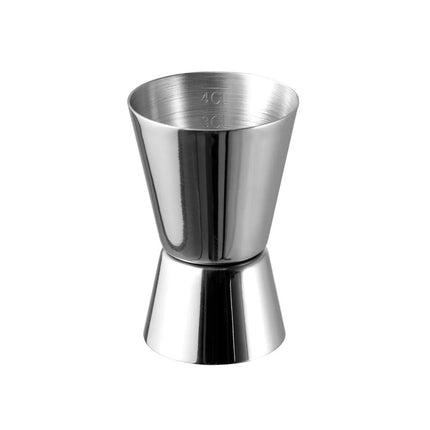 GGM Gastro (6 pcs) Cocktail Jigger - Stainless Steel - 20ml & 40ml - engraved measurements - CE marked
