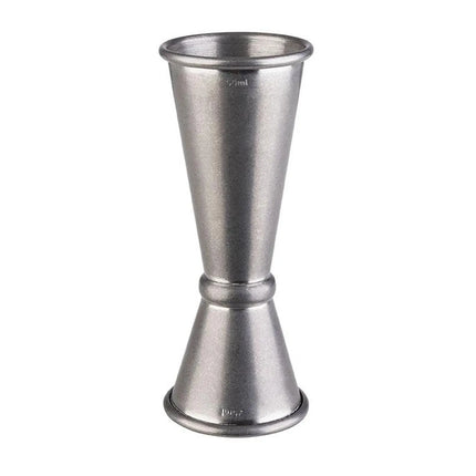 GGM Gastro (6 pcs) Cocktail Jigger - Stainless Steel - 25ml & 50ml - with internal fill lines 15ml & 35ml - CE marked