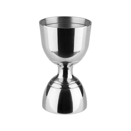 GGM Gastro (6 pcs) Cocktail Jigger - Stainless Steel - 30ml & 60ml - with internal fill lines 10ml/15ml/20ml & 40ml - CE marked
