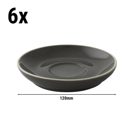GGM Gastro (6 pcs) COLORS - Espresso saucers - Ø120mm - Grey
