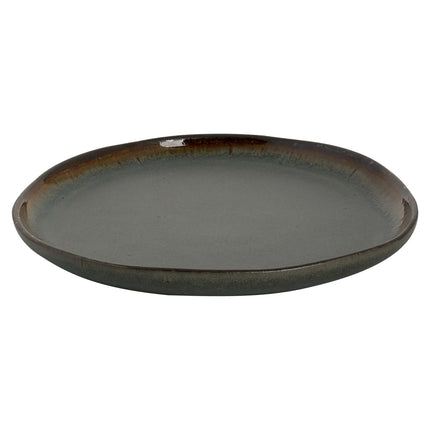 GGM Gastro (6 pcs) DAVIDE | Plate - flat - Stoneware - Ø220mm - Brown
