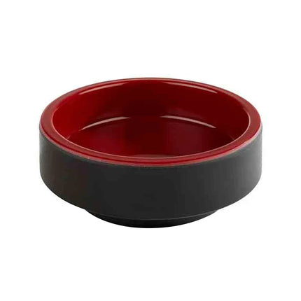 GGM Gastro (6 pcs) Dessert Bowl - ASIA PLUS - Melamine - 0.04L - round - Ø 75mm - Black/Red