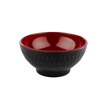 GGM Gastro (6 pcs) Dessert Bowl - ASIA PLUS - Melamine - 130ml - Ø 95mm - Black/Red