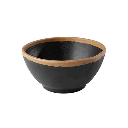 GGM Gastro (6 pcs) Dessert Bowl - CROCKER - Melamine - 370ml - round - Ø 125mm - 125x125mm - Depth: 60mm - Brown/Terracotta