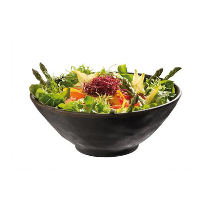 GGM Gastro (6 pcs) Dessert Bowl - MARONE - Melamine - 0.8L - round - Ø 190mm - Black/Brown
