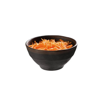 GGM Gastro (6 pcs) Dessert Bowl - MARONE - Melamine - 200ml - round - Ø 110mm - Black/Brown