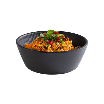 GGM Gastro (6 pcs) Dessert Bowl - NERO - Melamine - 450ml - round - Ø 155mm - Black