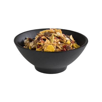 GGM Gastro (6 pcs) Dessert Bowl - NERO - Melamine - 500ml - round - Ø 160mm - Black