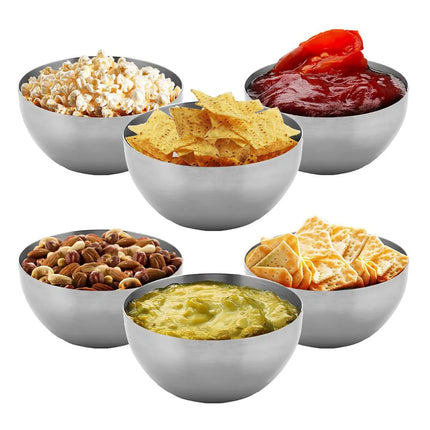 GGM Gastro (6 pcs) Dessert Bowl - Stainless Steel - round - Ø 85mm - Depth: 40mm
