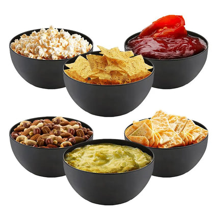 GGM Gastro (6 pcs) Dessert Bowl - Stainless Steel - round - Ø 85mm - Depth: 40mm - Black