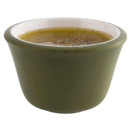 GGM Gastro (6 pcs) Dipping Pot - 6-piece Set - Melamine - 40ml - Ø60mm - Green/White
