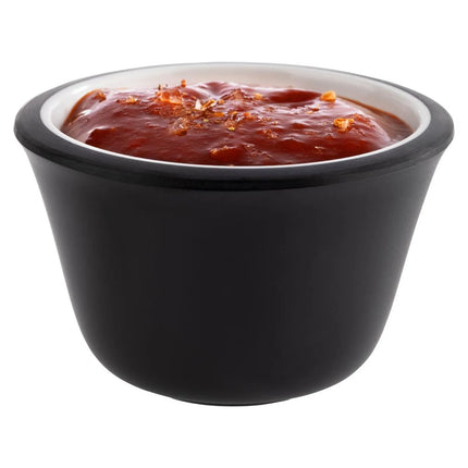 GGM Gastro (6 pcs) Dipping Pot - 6-piece Set - Melamine - 40ml - round - Ø60mm - Black