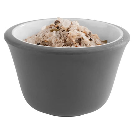GGM Gastro (6 pcs) Dipping Pot - 6-piece Set - Melamine - 40ml - round - Ø60mm - Grey/White