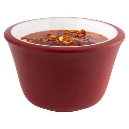 GGM Gastro (6 pcs) Dipping Pot - 6-piece Set - Melamine - 40ml - round - Ø60mm - Red/White