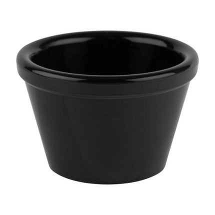 GGM Gastro (6 pcs) Dipping Pot - FRIENDLY - PET - 50ml - round - Ø60mm - Black