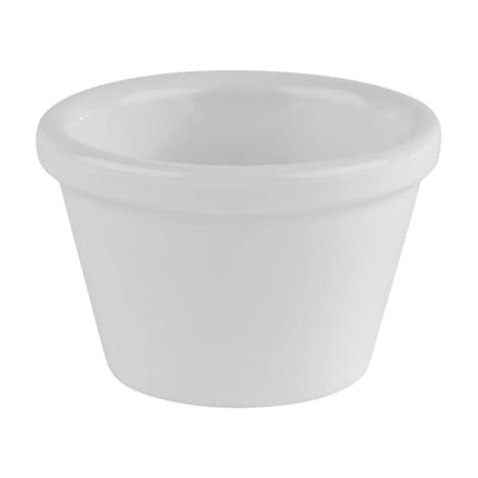 GGM Gastro (6 pcs) Dipping Pot - FRIENDLY - PET - 50ml - round - Ø60mm - White